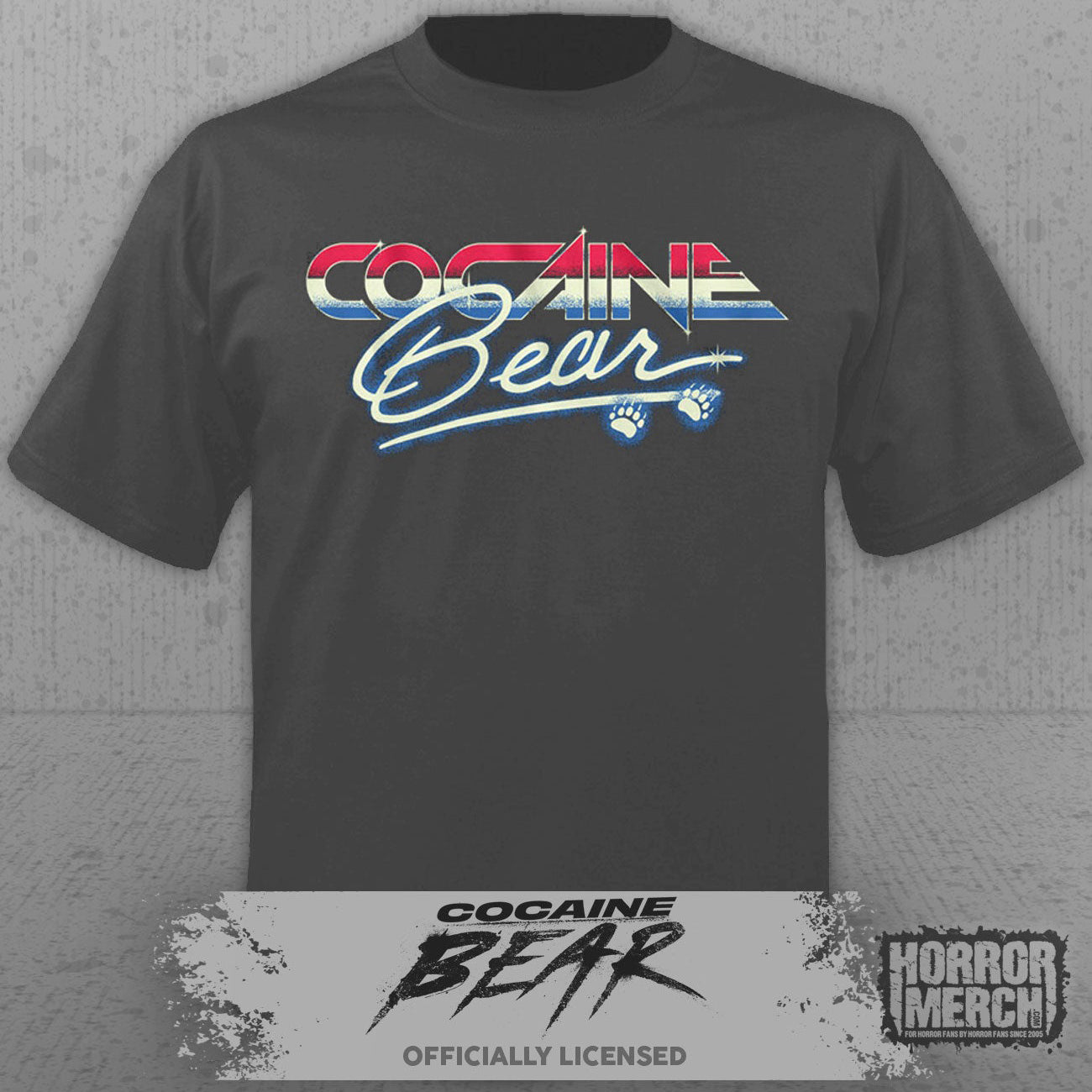 Cocaine Bear - Flashy Mens Shirt (Gray)
