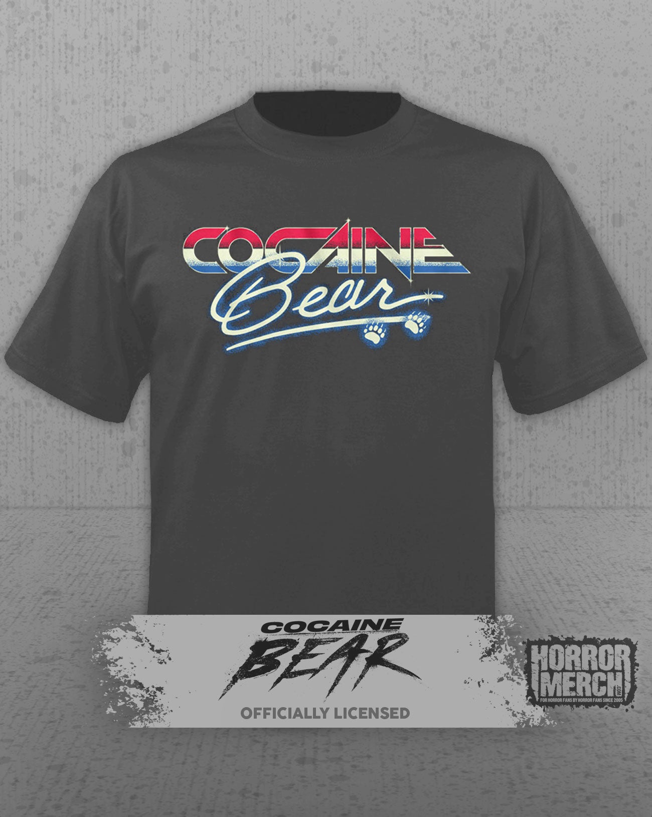 Cocaine Bear - Flashy Mens Shirt (Gray)