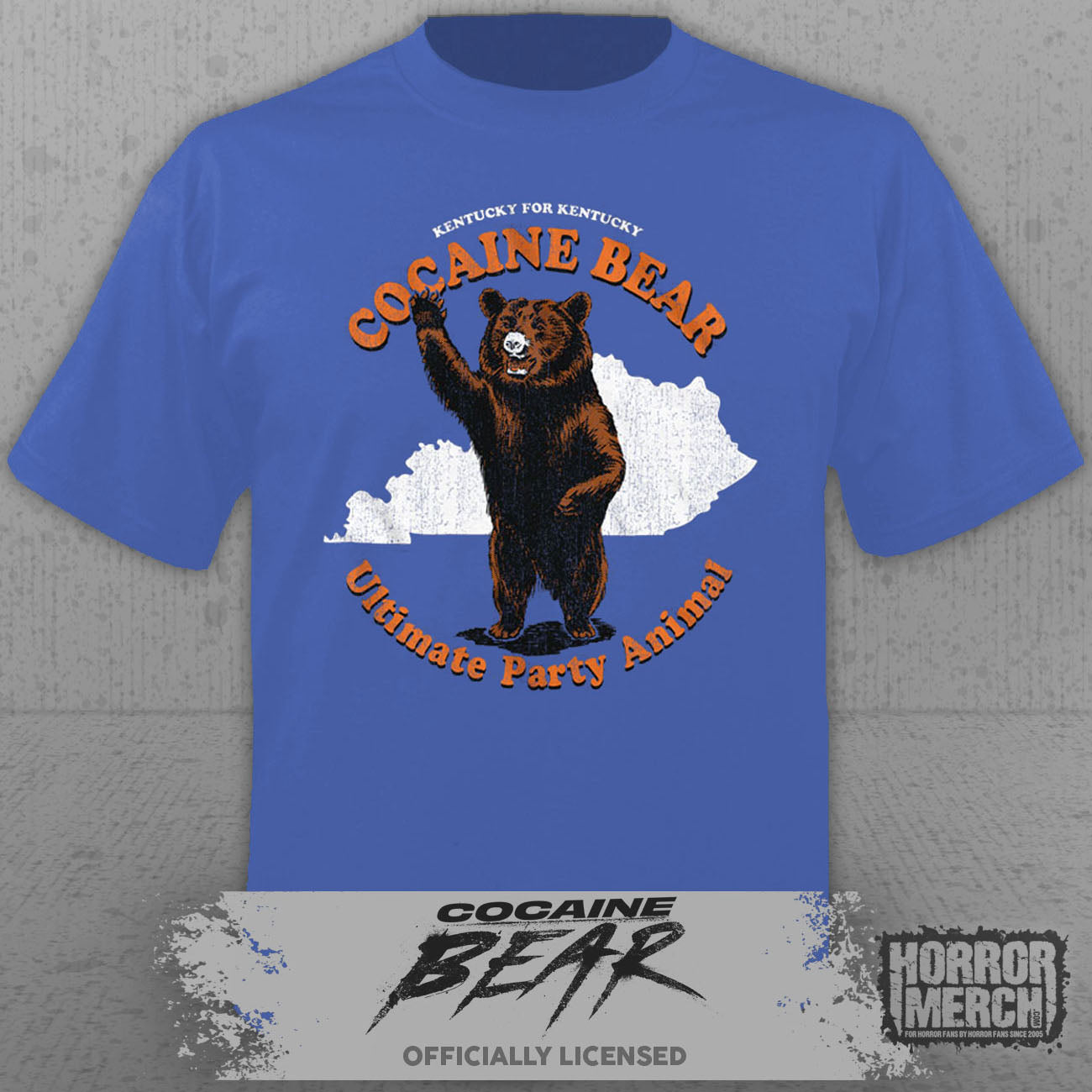 Cocaine Bear - Party Animal Mens Shirt (Blue)