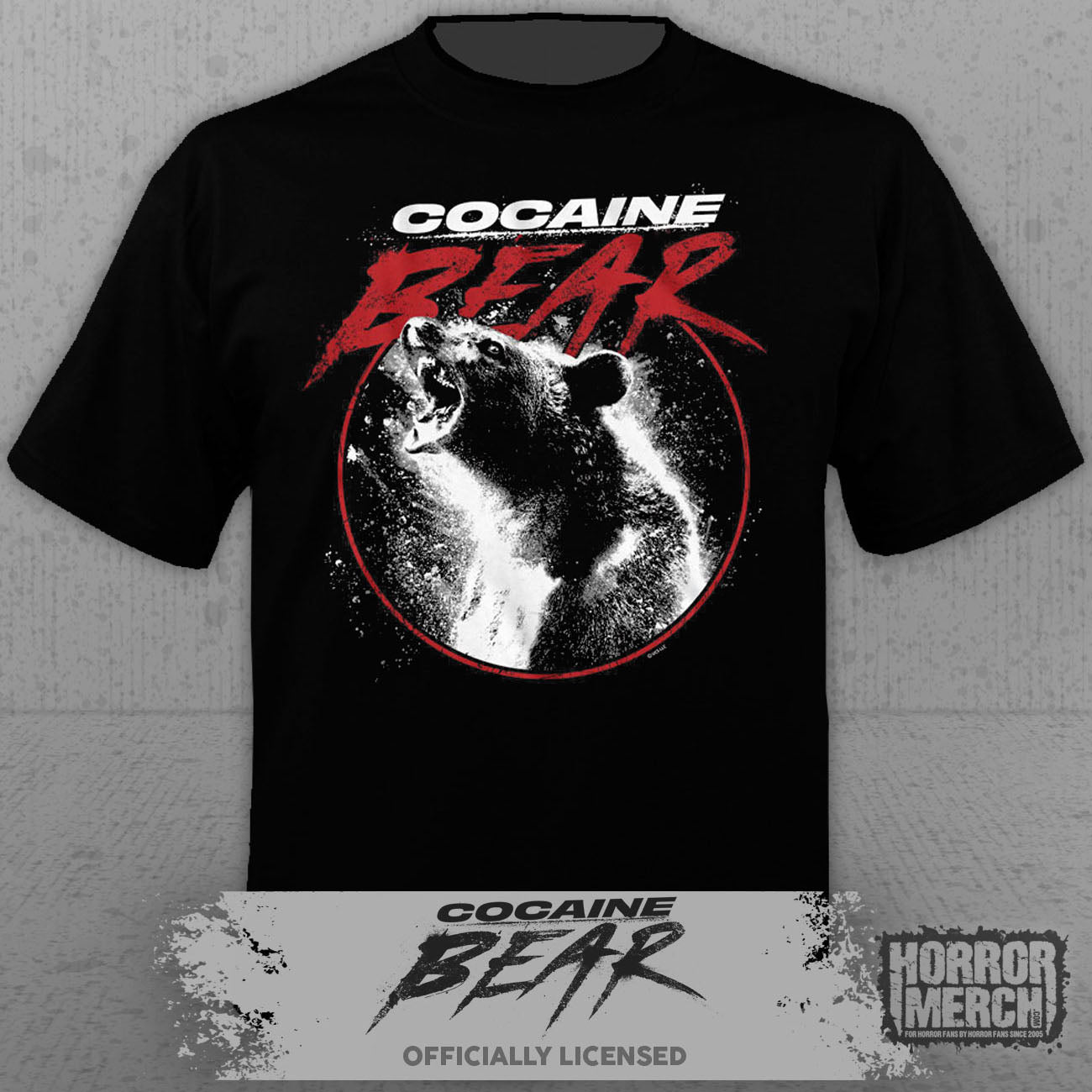 Cocaine Bear - Circle Logo Mens Shirt