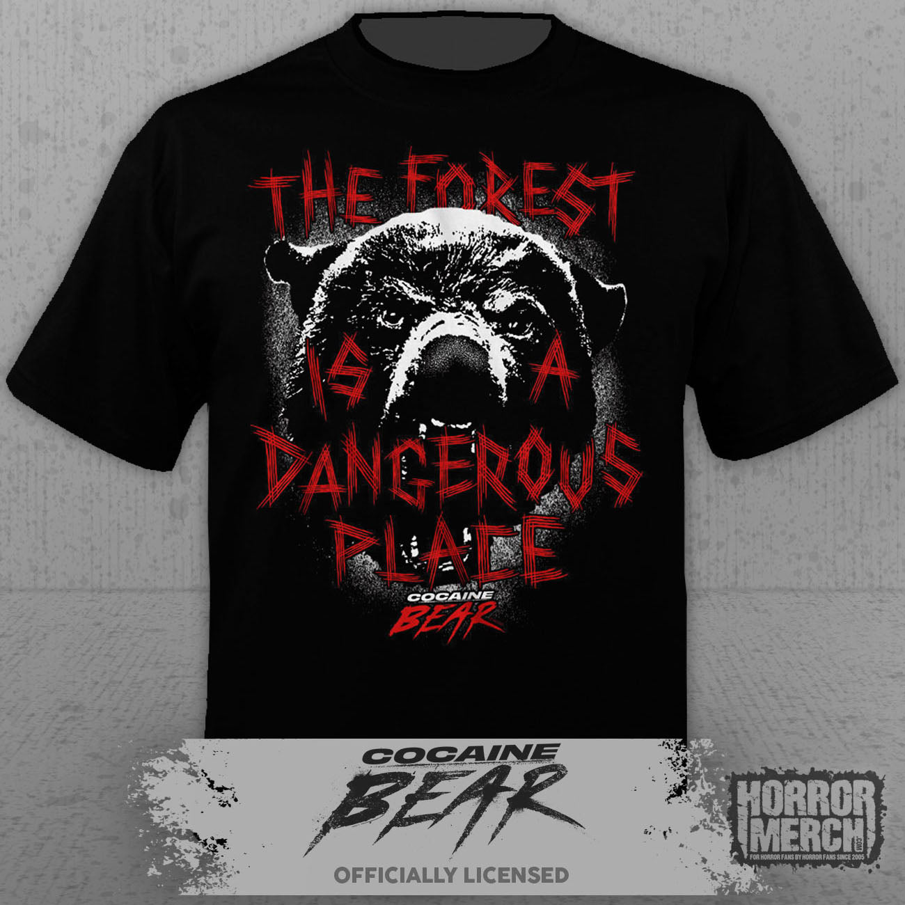 Cocaine Bear - The Forest Is A Dangerous Place Mens Shirt
