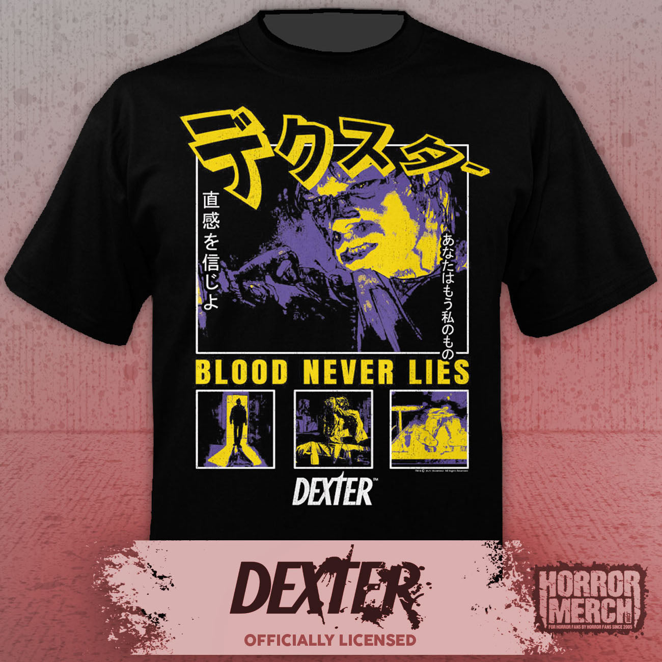 Dexter - Blood Never Lies (Collage) Shirt