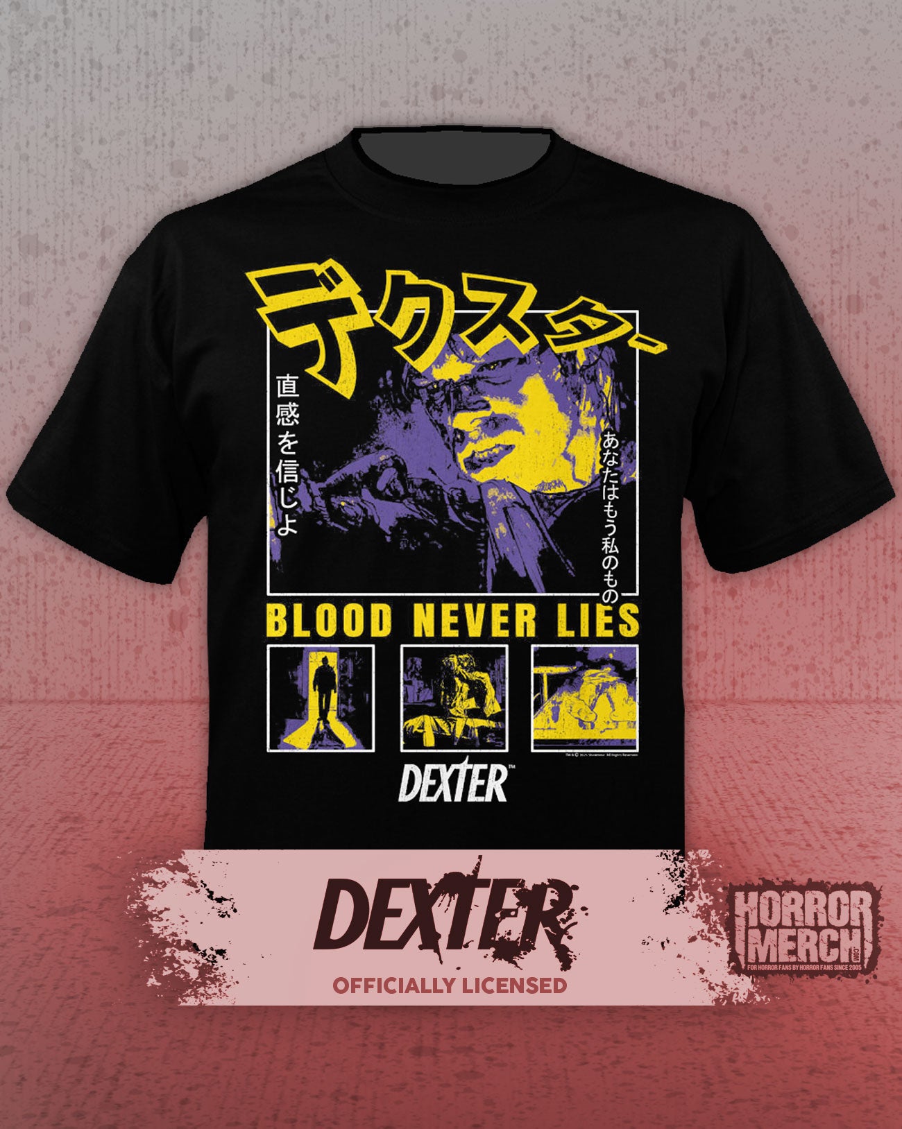 Dexter - Blood Never Lies (Collage) Shirt