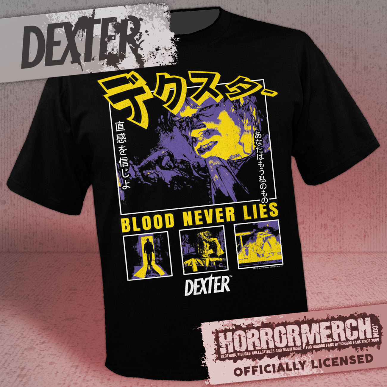 Dexter - Blood Never Lies (Collage) Shirt