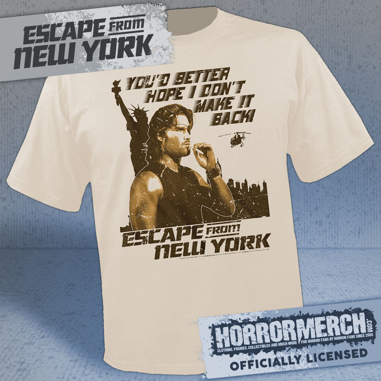 Escape From New York - Better Hope Mens Shirt (Cream)
