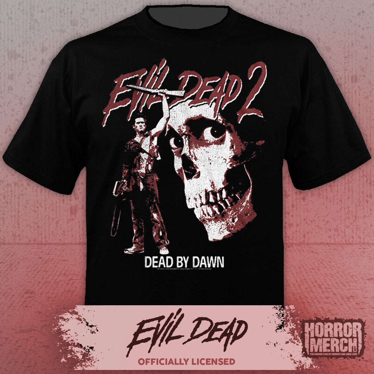 Evil Dead - Retro Skull Mens Shirt