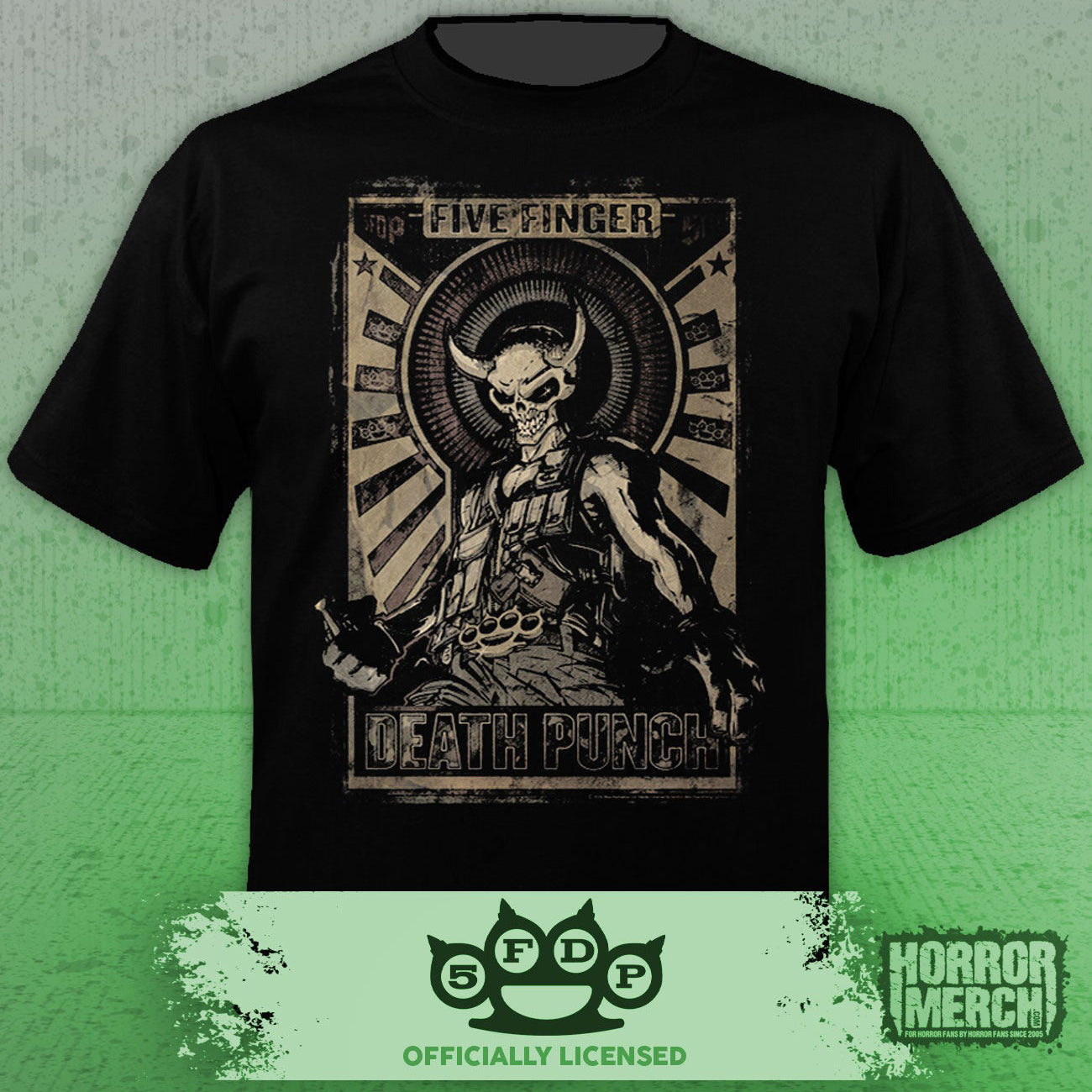 Five Finger Death Punch - Distressed Logo Mens Shirt