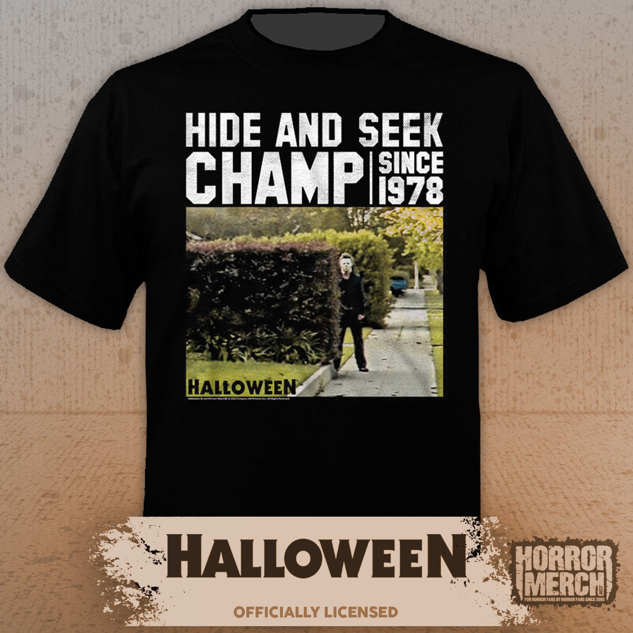 Halloween - Hide And Seek (Bushes) Mens Shirt