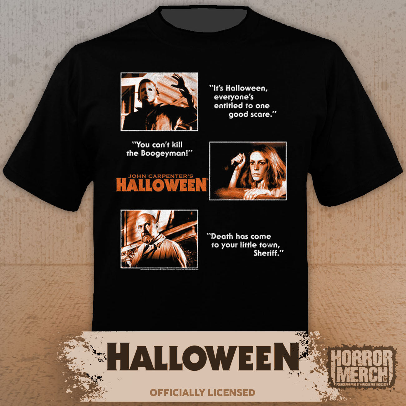 Halloween - Orange Blocks Mens Shirt