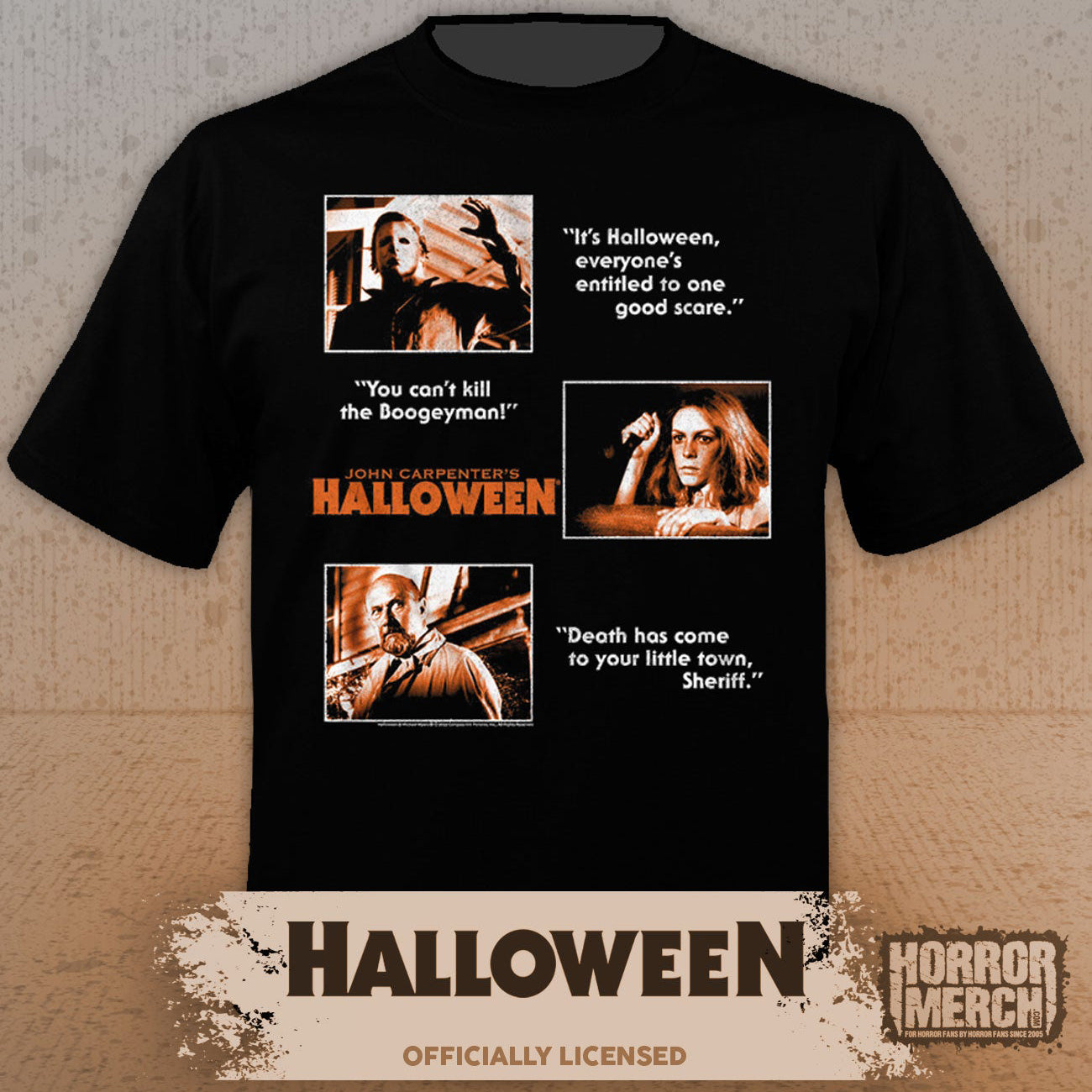 Halloween - Orange Blocks Mens Shirt