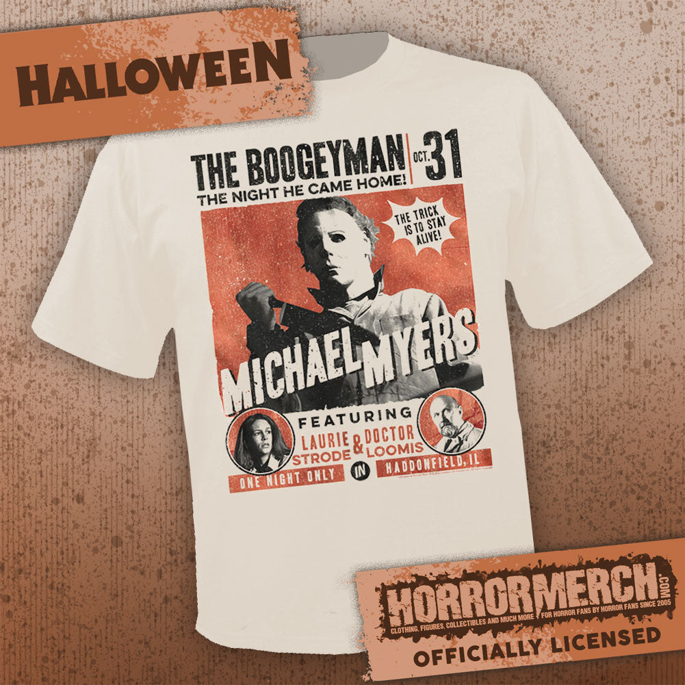 Halloween - Fight Card (Cream) Mens Shirt