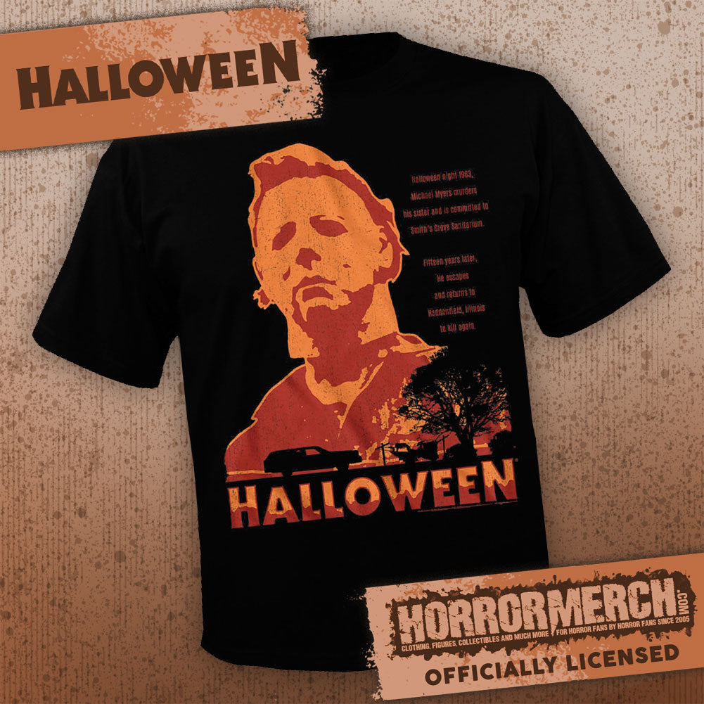 Halloween - Closeup (Orange Neon) Mens Shirt