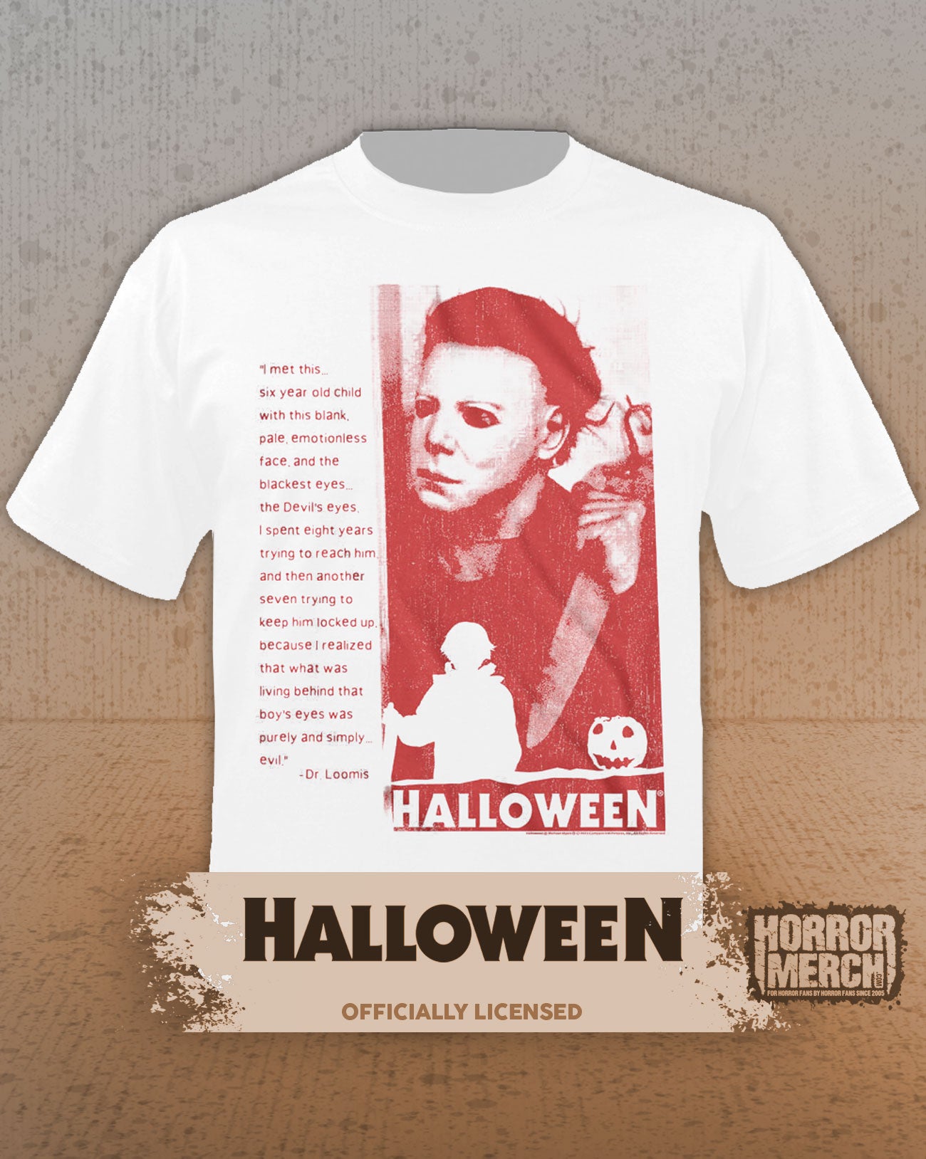 Halloween - Devils Eyes Mens Shirt (White)
