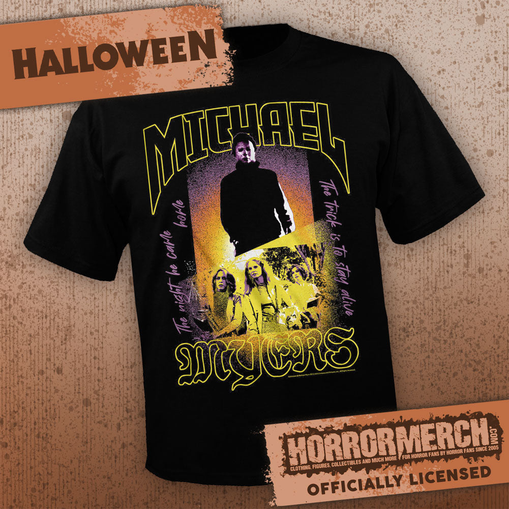 Halloween - Trick (Purple-Yellow) Mens Shirt