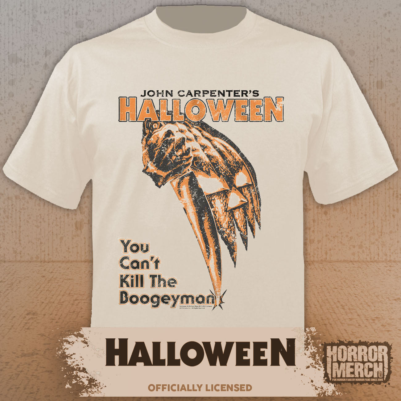 Halloween - Poster Mens Shirt (Cream)
