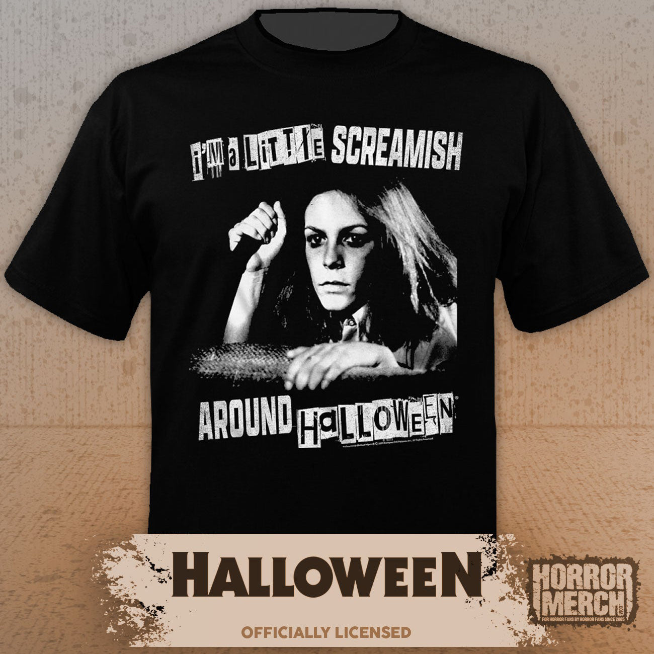 Halloween - Im A Little Scereamish Mens Shirt