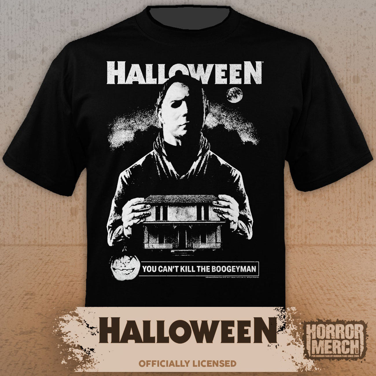Halloween - Can't Kill The Boogeyman Mens Shirt (Gray)
