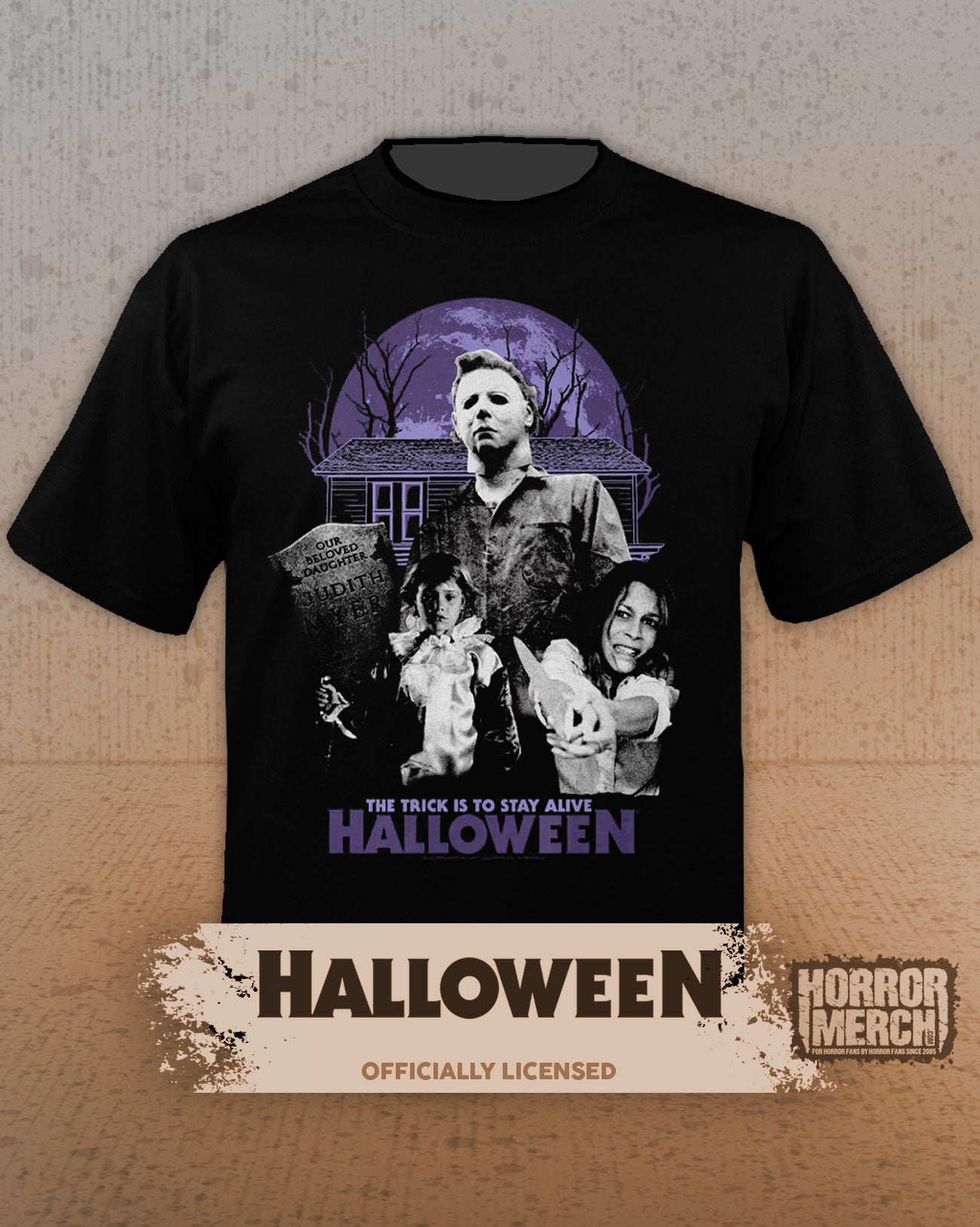 Halloween - Collage (Purple Moon) Mens Shirt