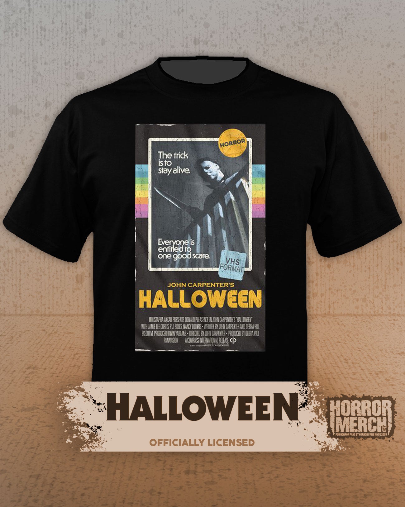 Halloween - VHS Cover Mens Shirt