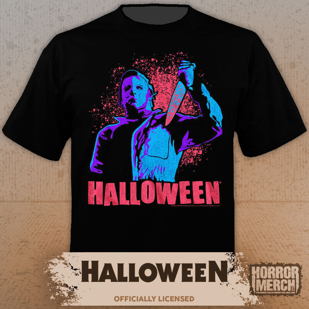 Halloween - Splatter (Neon) Mens Shirt