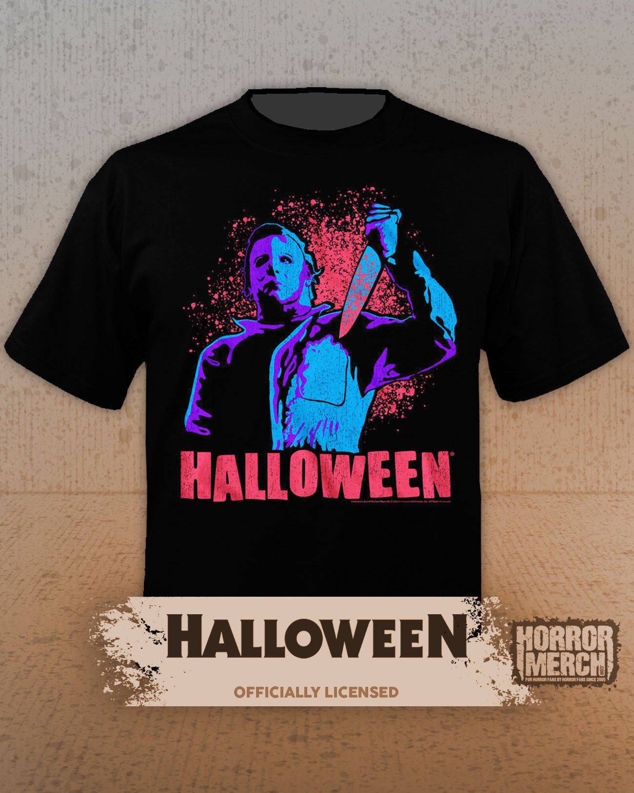 Halloween - Splatter (Neon) Mens Shirt