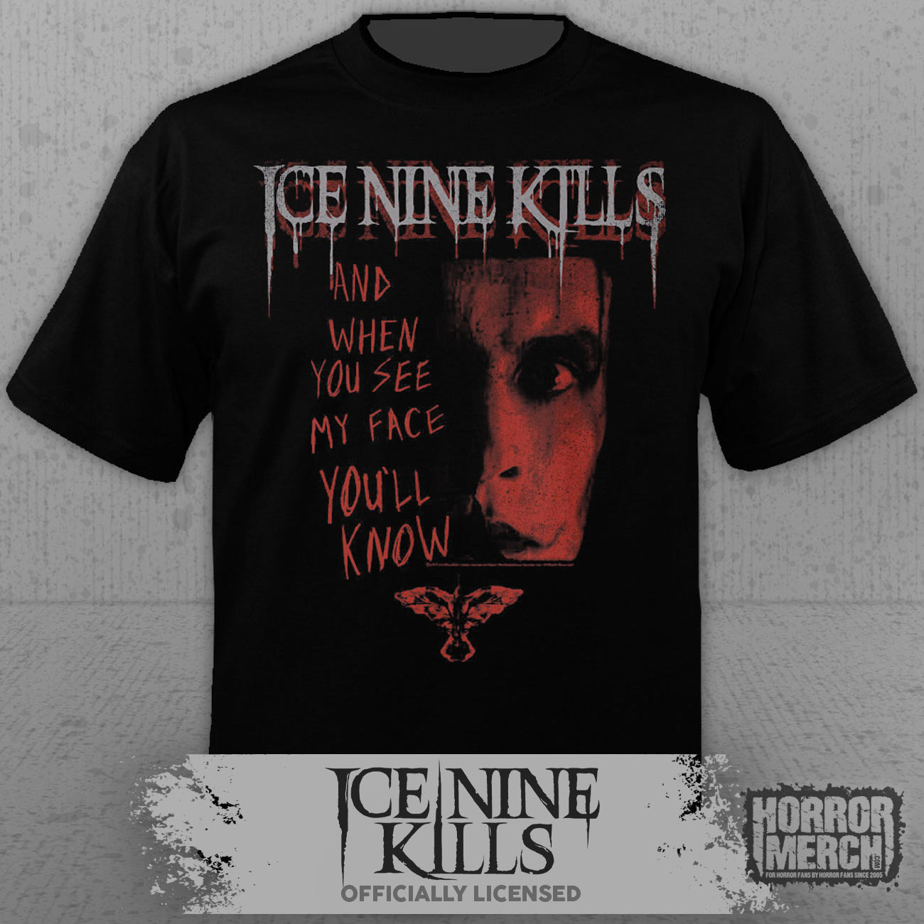 Ice Nine Kills - Crow - And When You See My Face Mens Shirt