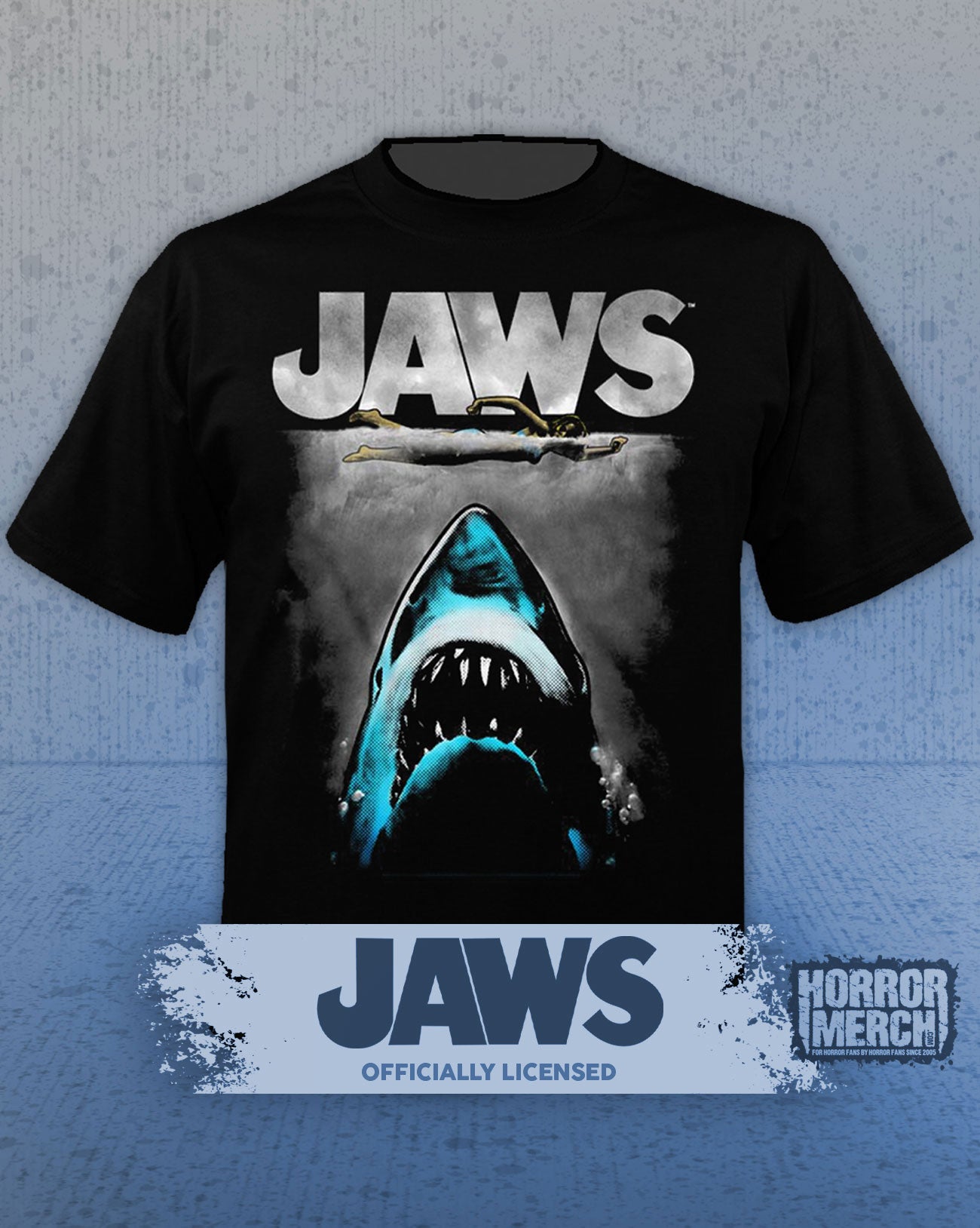 Jaws - Poster (Colorized) Mens Shirt