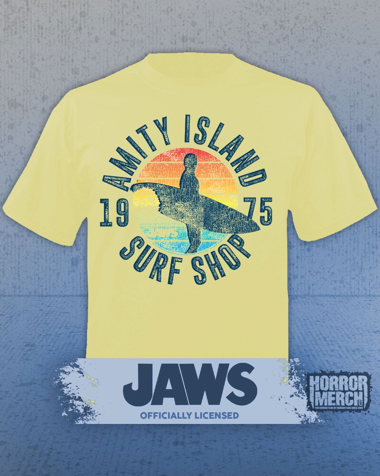 Jaws - Surf Shop Mens Shirt (Yellow)