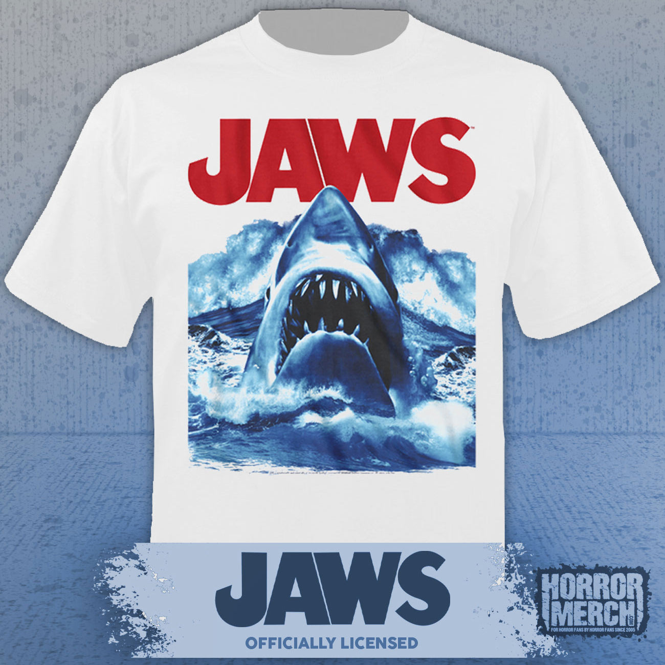 Jaws - Wave Mens Shirt (White)