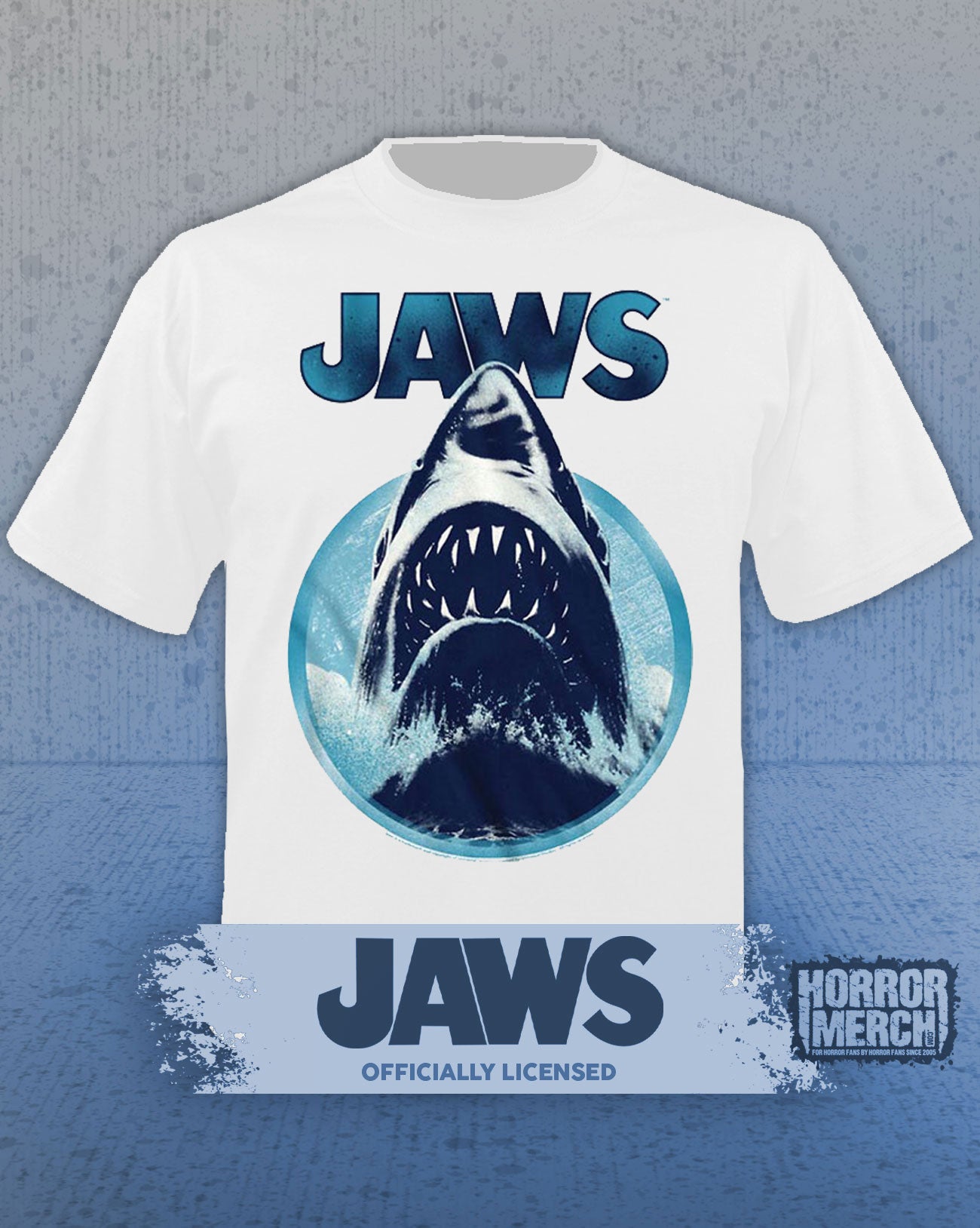 Jaws - Burst Mens Shirt (White)