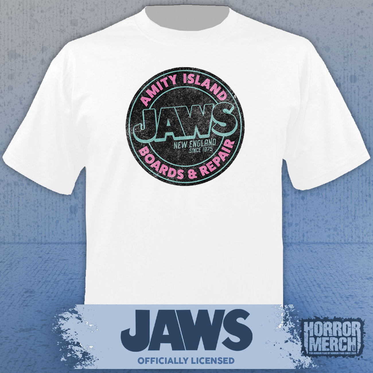 Jaws - Surfboard Wax Mens Shirt (White)