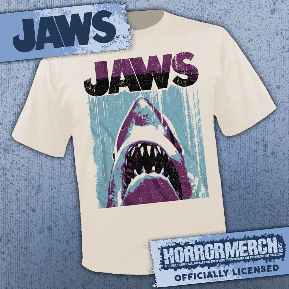 Jaws - Jaded Poster (Cream) Mens Shirt