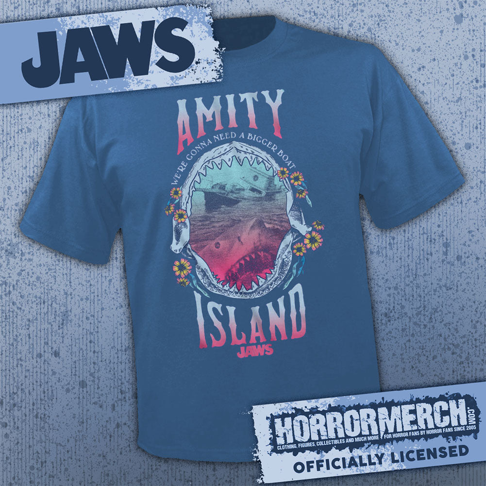Jaws - Amity Island (Jaws - Blue) Mens Shirt