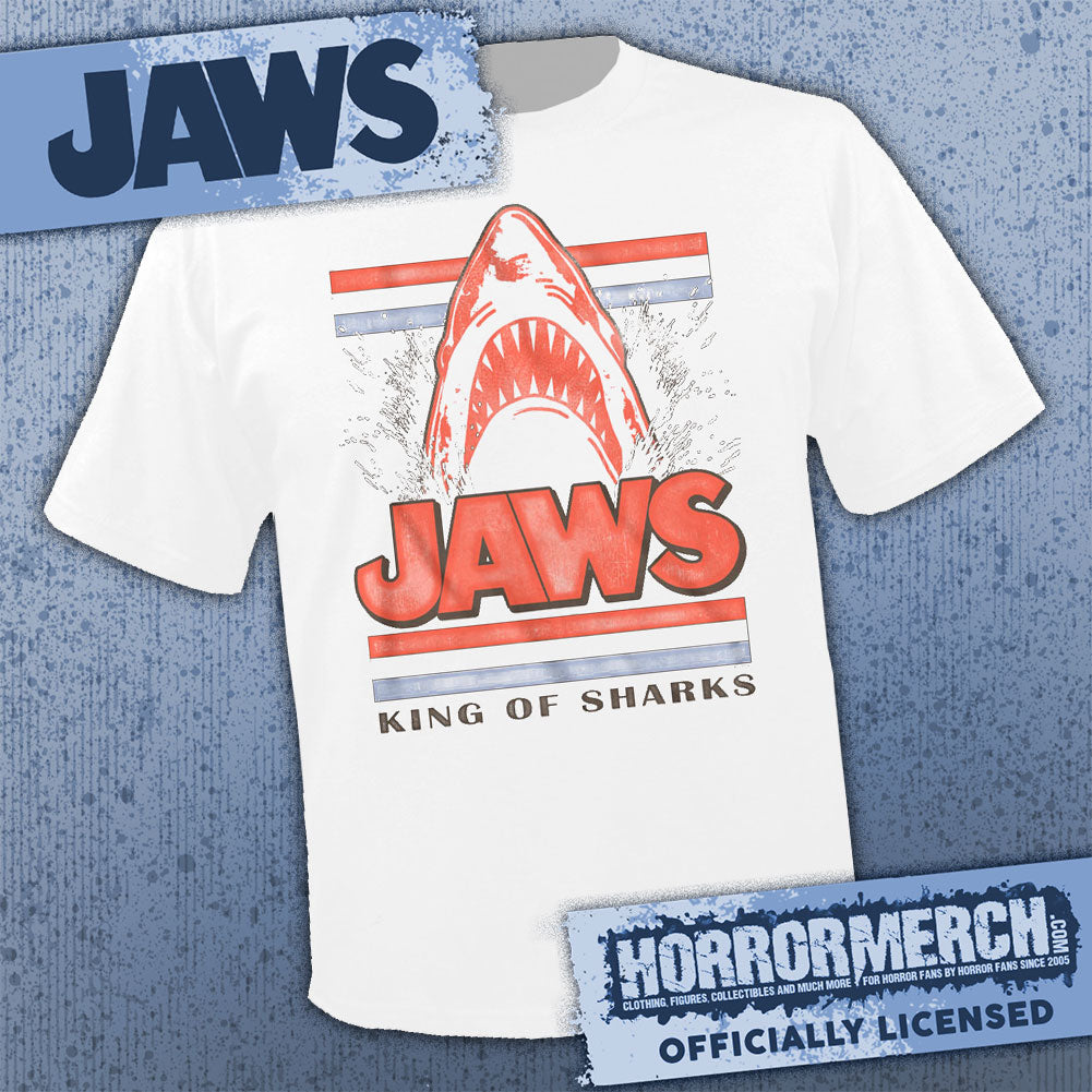 Jaws - King (Shark - White) Mens Shirt