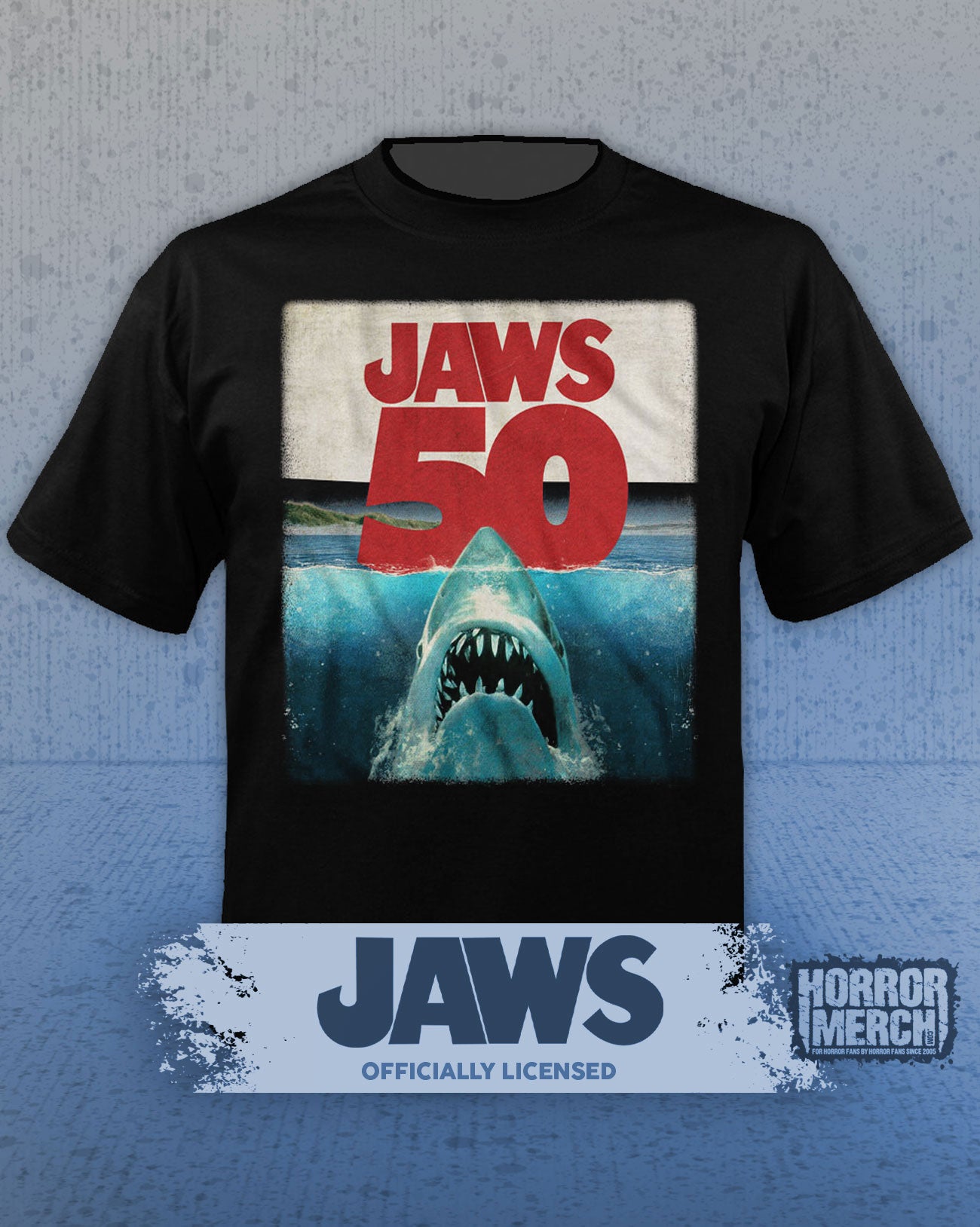 Jaws - 50th Anniversary Poster Mens Shirt