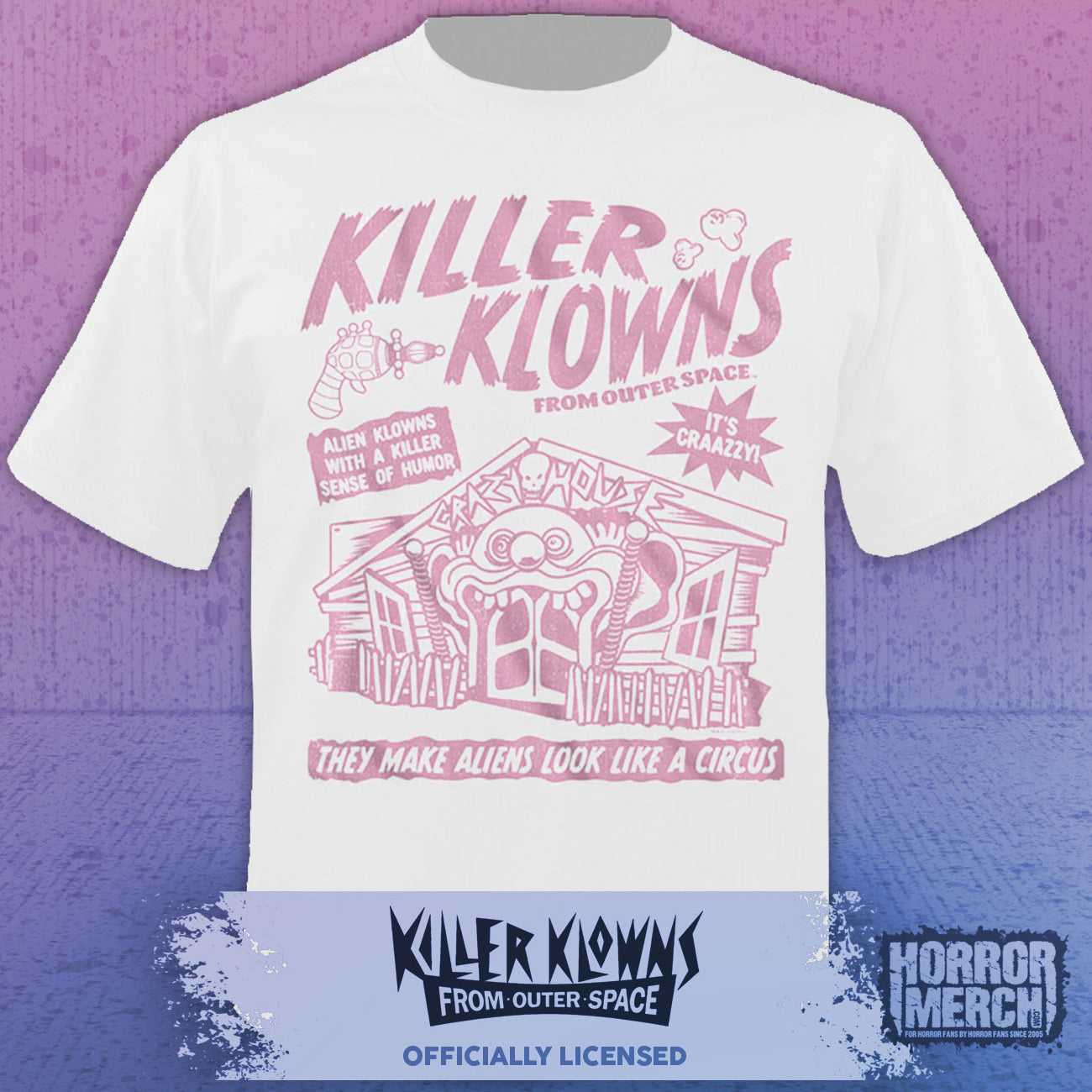 Killer Klowns - Alien Klowns Mens Shirt (White)