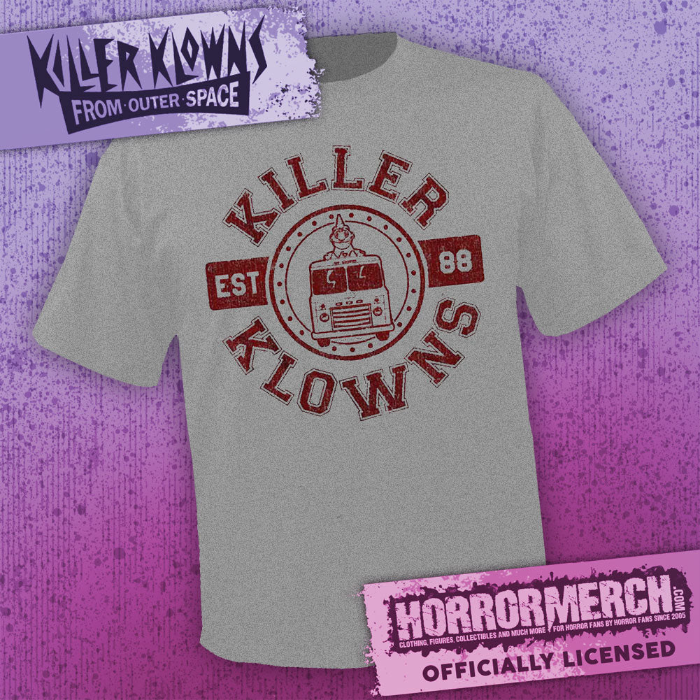 Killer Klowns - University 1988 (Charcoal) Mens Shirt