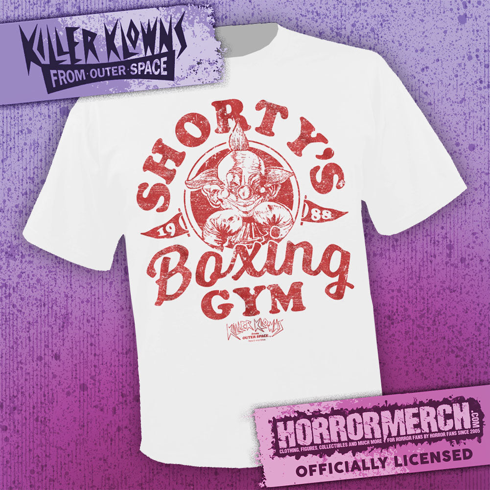 Killer Klowns - Shortys Boxing Gym (White) Mens Shirt