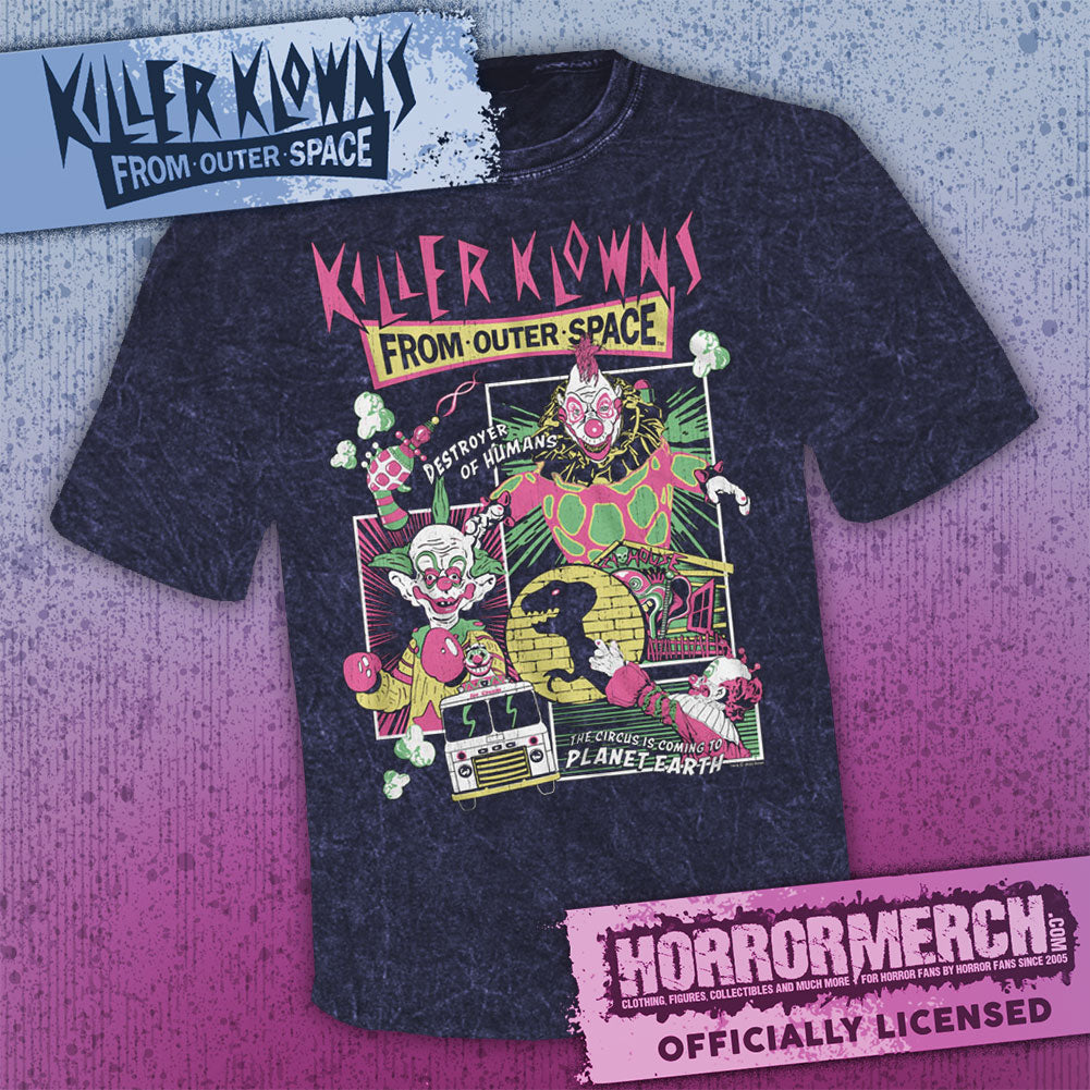 Killer Klowns - Collage (Mineral Wash) Mens Shirt