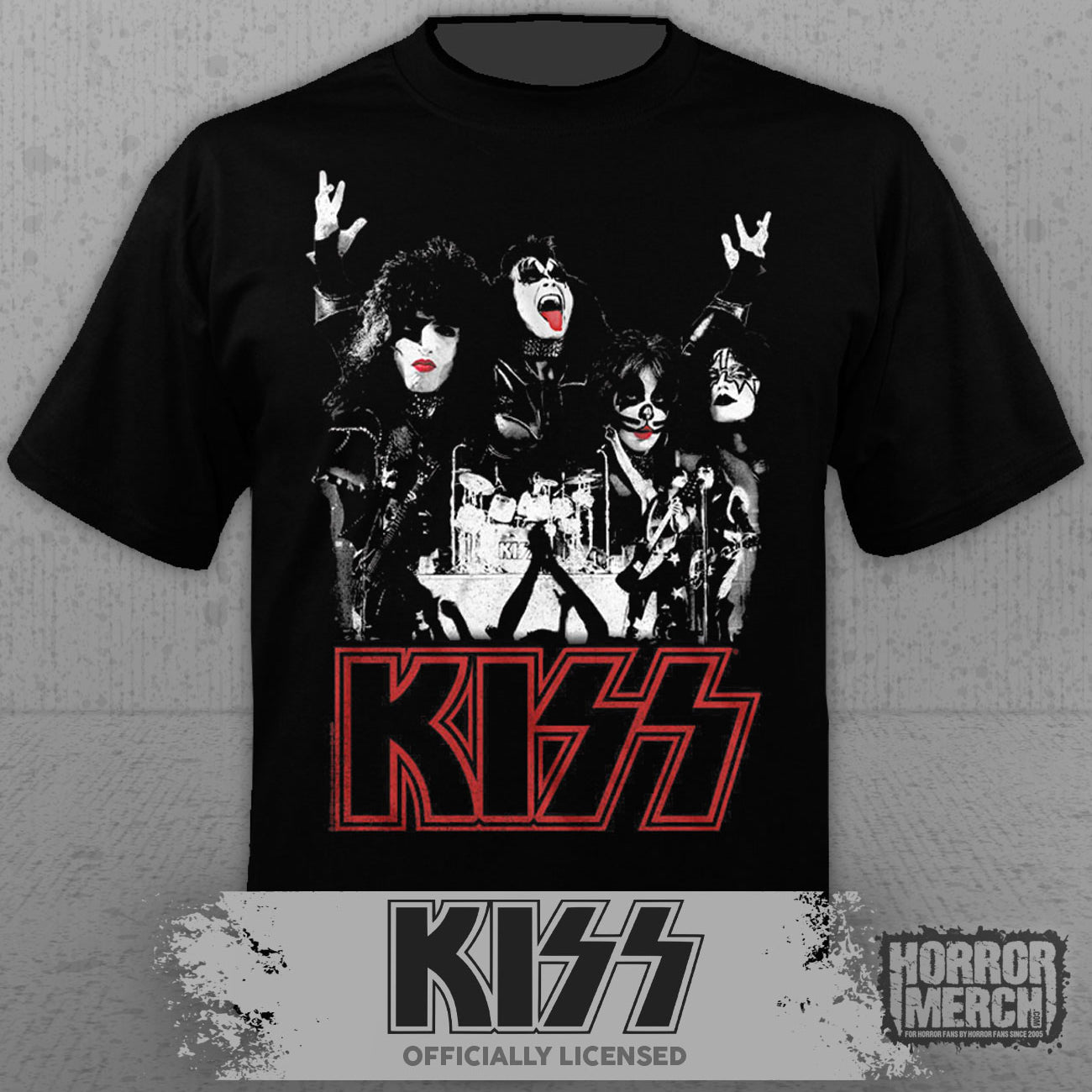 Kiss - Live Collage Mens Shirt