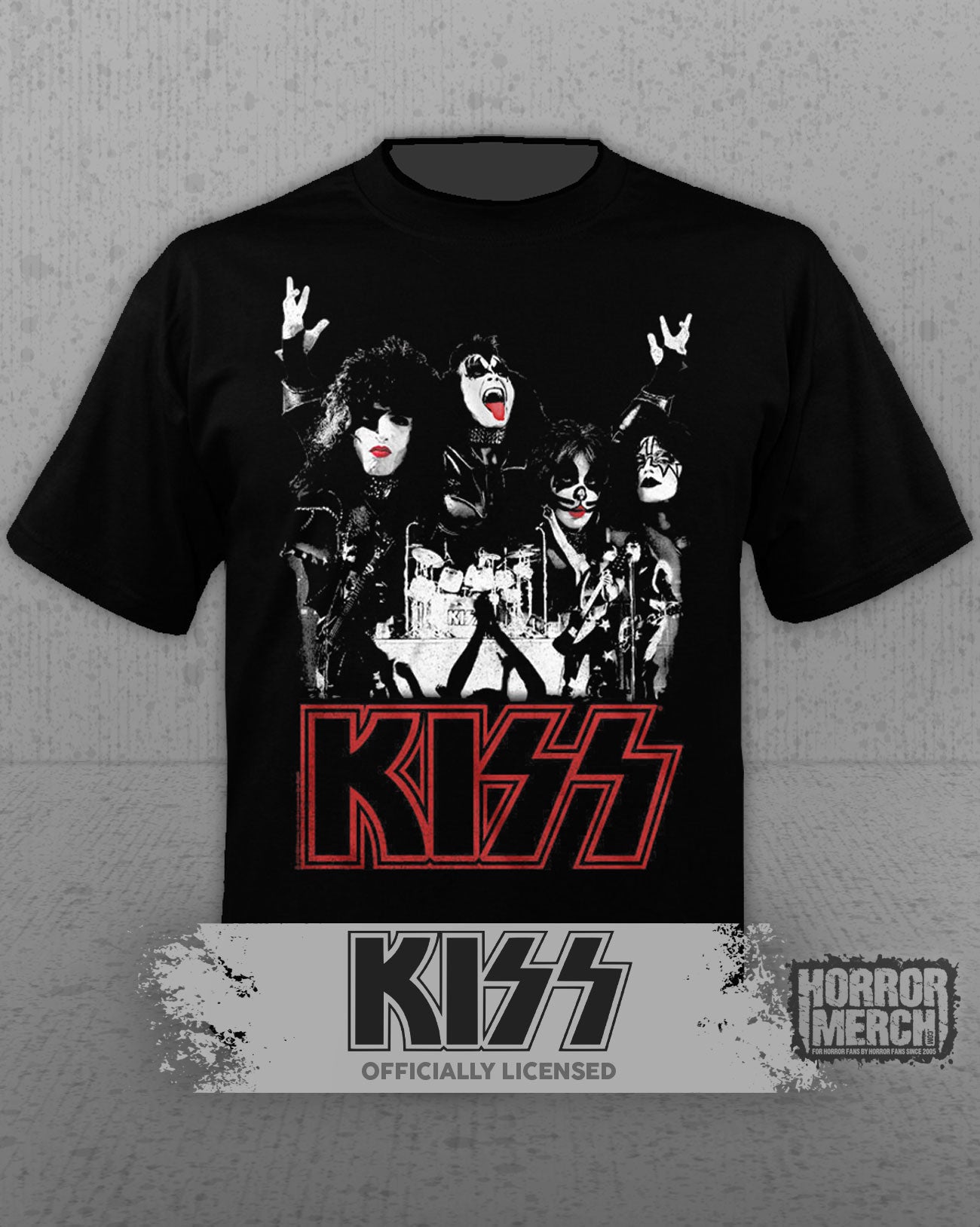Kiss - Live Collage Mens Shirt