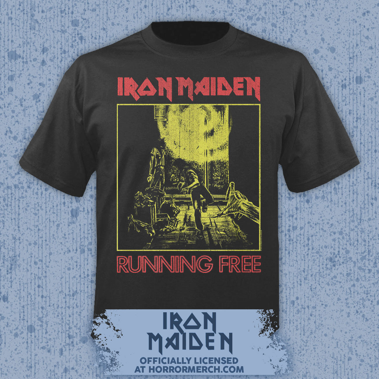 Iron Maiden - Running Free Shirt (Gray)