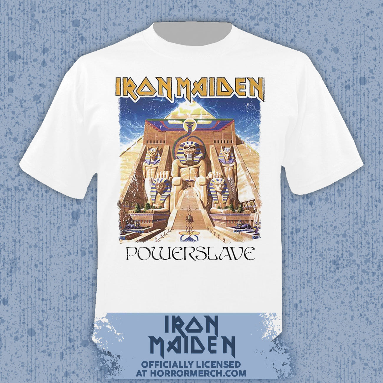Iron Maiden - Powerslave Mens Shirt (White)