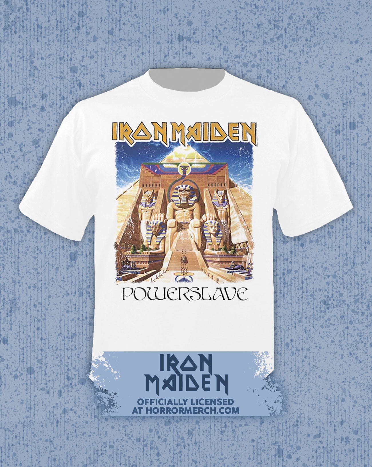 Iron Maiden - Powerslave Mens Shirt (White)