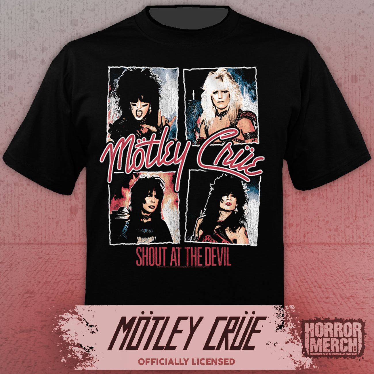 Motley Crue - Shout Photos (Color) Mens Shirt