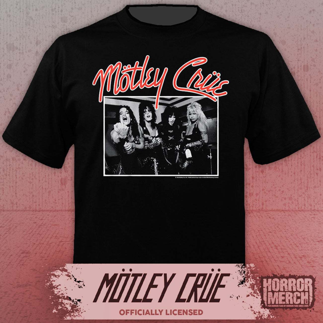 Motley Crue - Backstage (BW) Mens Shirt