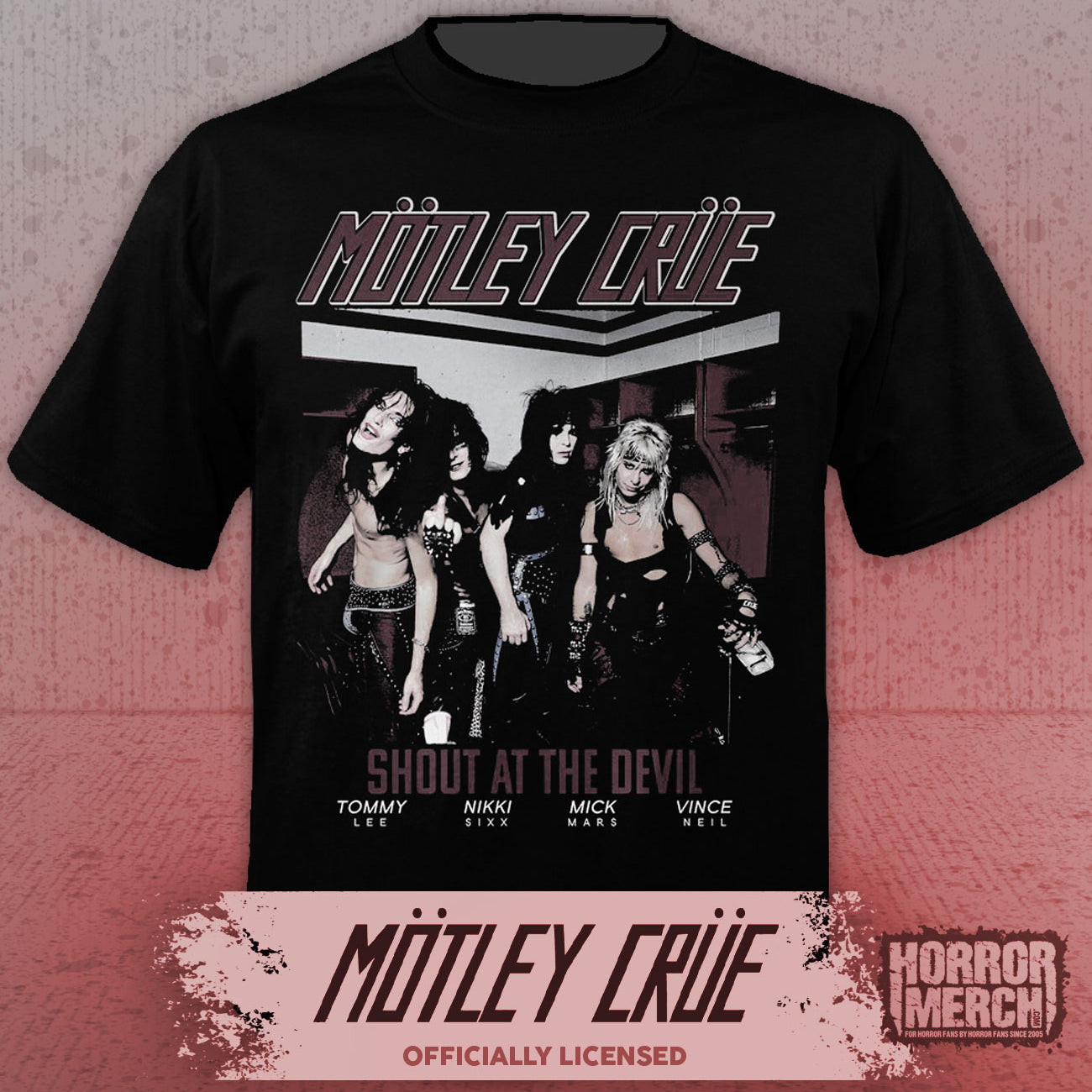Motley Crue - Shout (Backstage) Mens Shirt