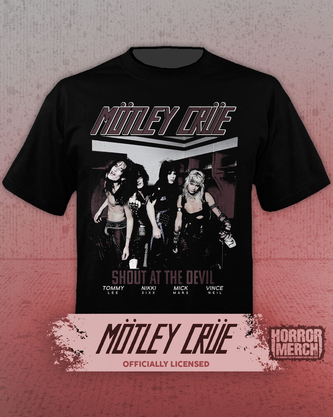 Motley Crue - Shout (Backstage) Mens Shirt