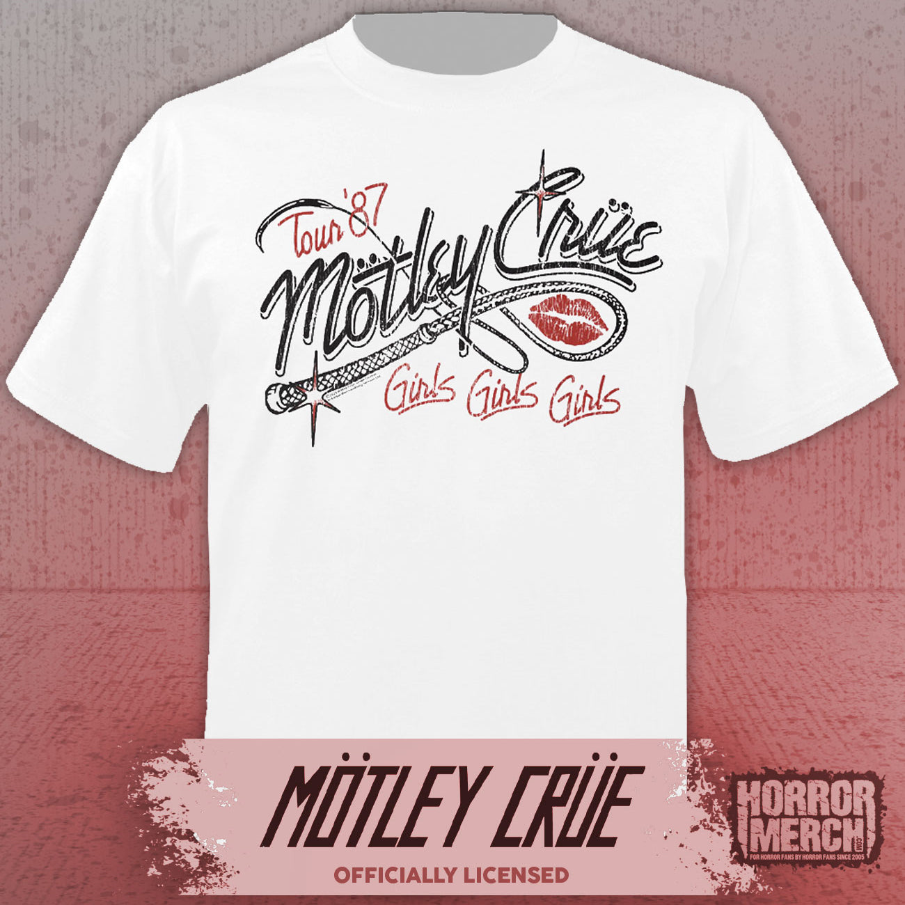 Motley Crue - Whip Mens Shirt (White)