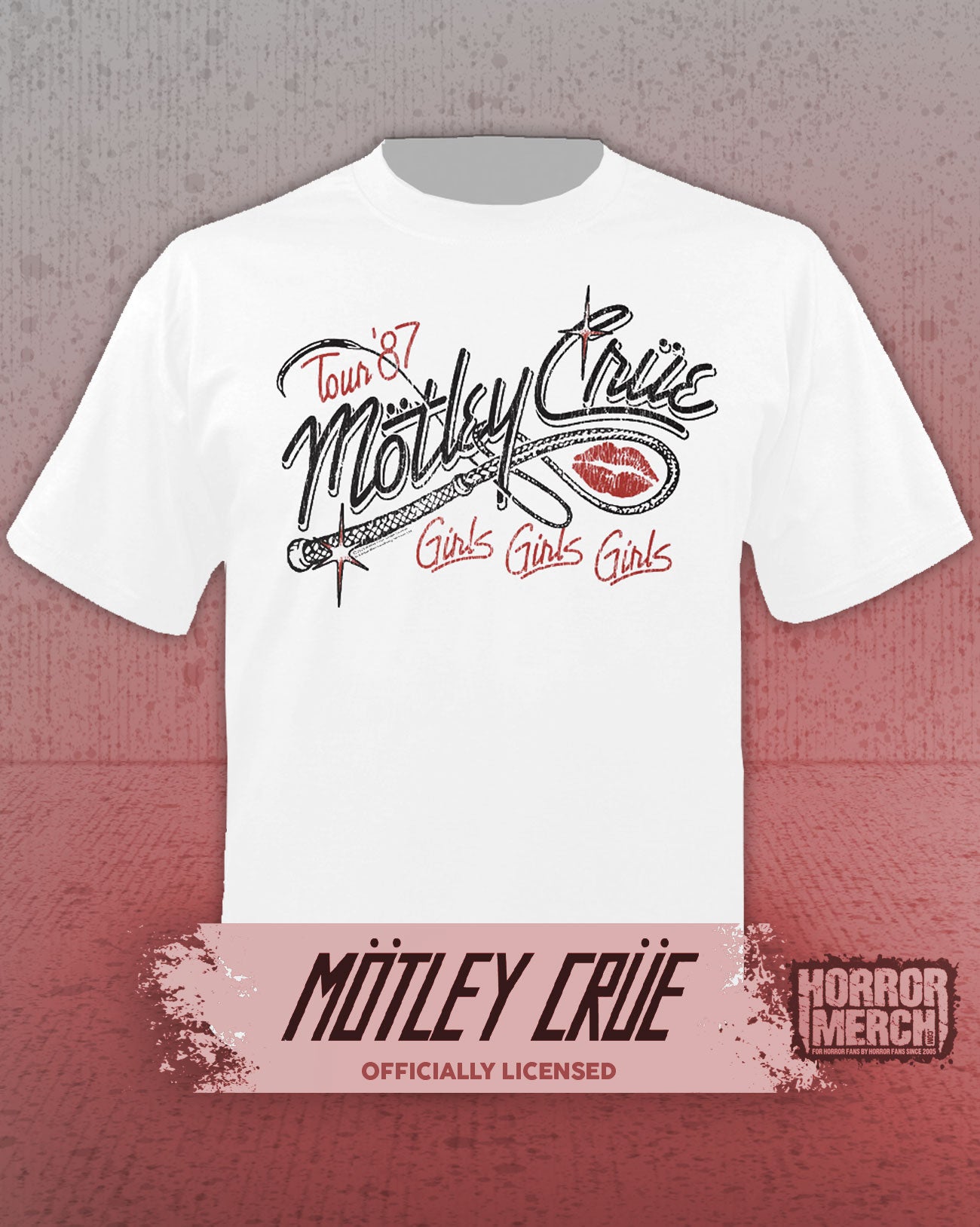 Motley Crue - Whip Mens Shirt (White)